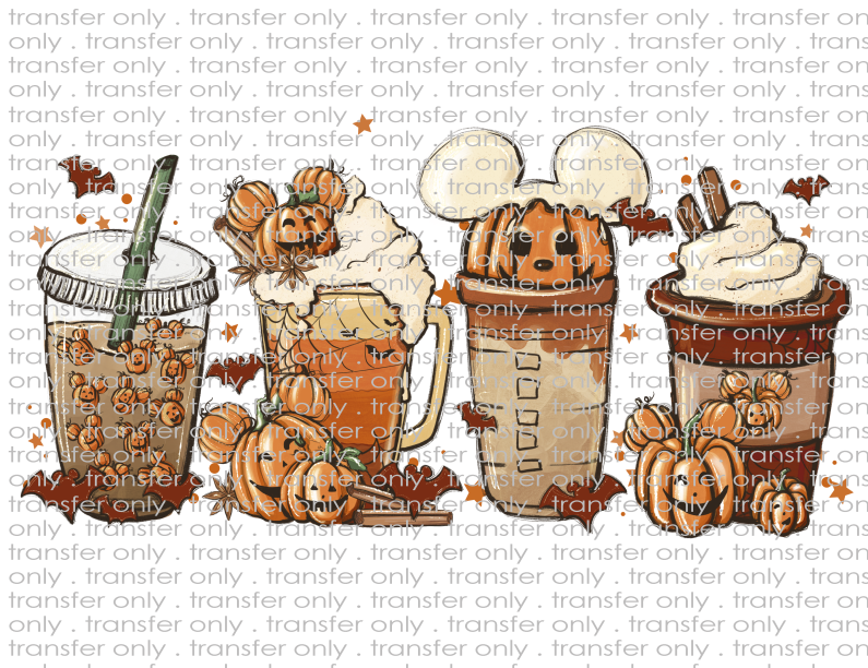 Fall Coffees - Waterslide, Sublimation Transfers