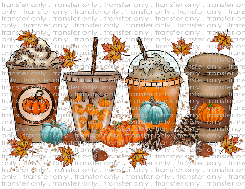 Fall Coffees - Waterslide, Sublimation Transfers
