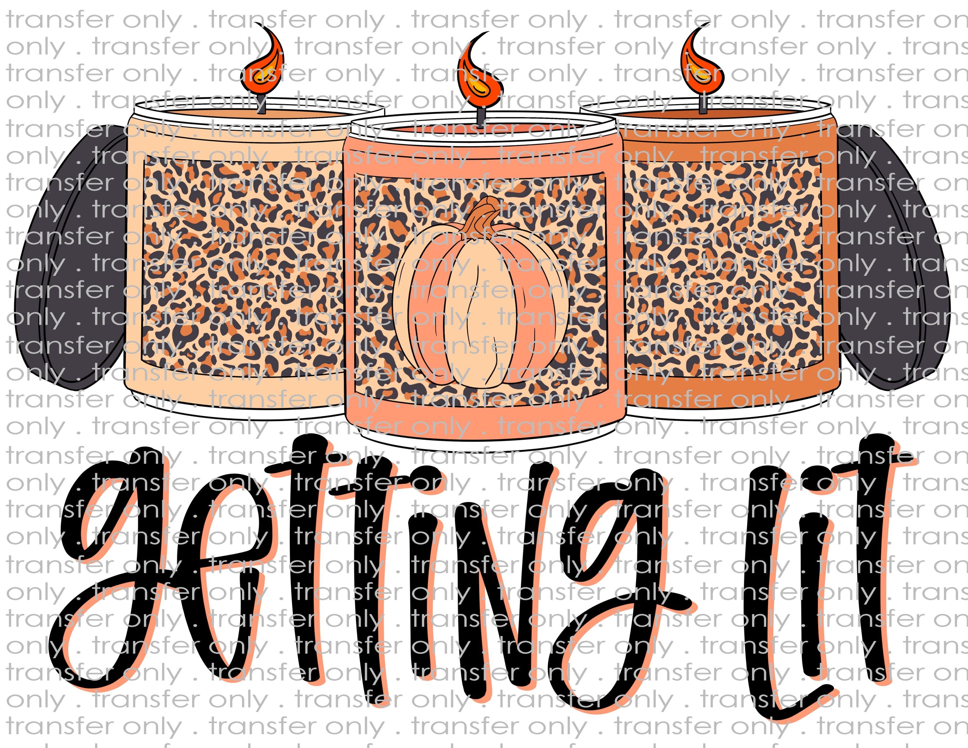 Get Lit Leopard Candles - Waterslide, Sublimation Transfers