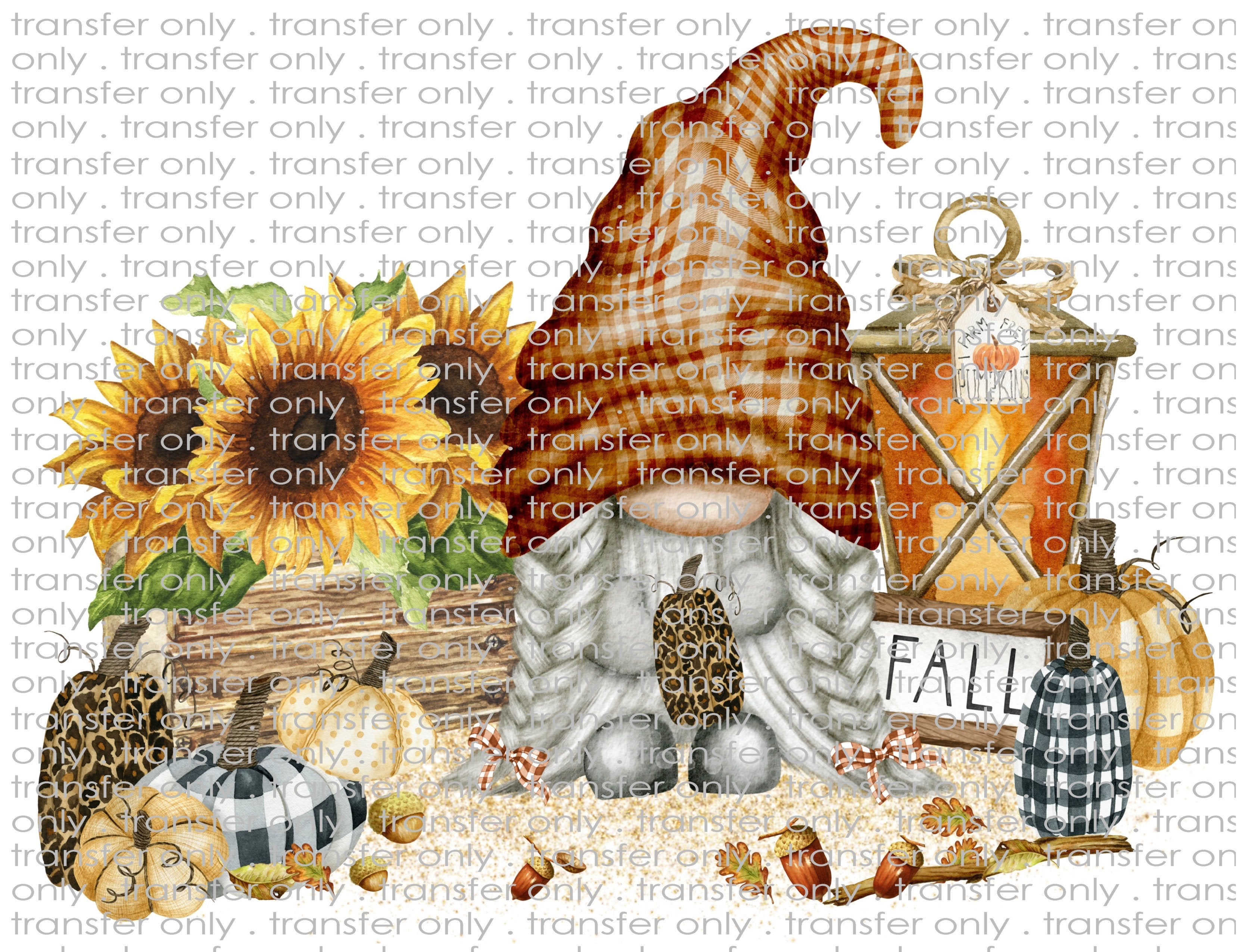 Fall Gnome - Waterslide, Sublimation Transfers