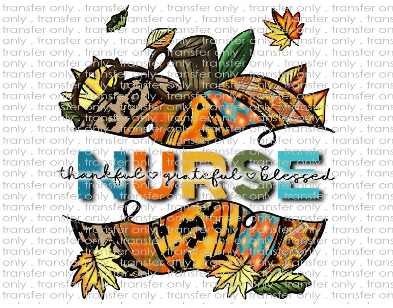 Nurse Pumpkin - Waterslide, Sublimation Transfers