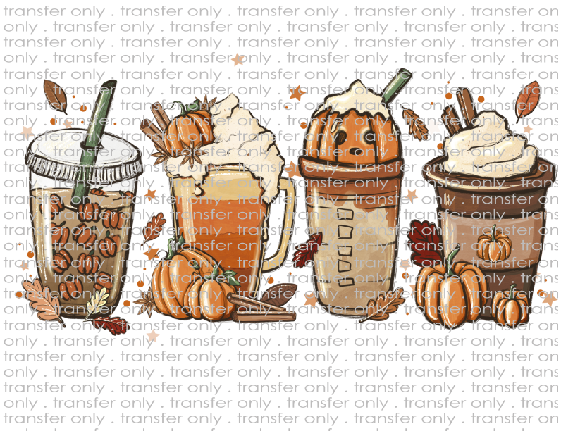 Fall Coffees - Waterslide, Sublimation Transfers