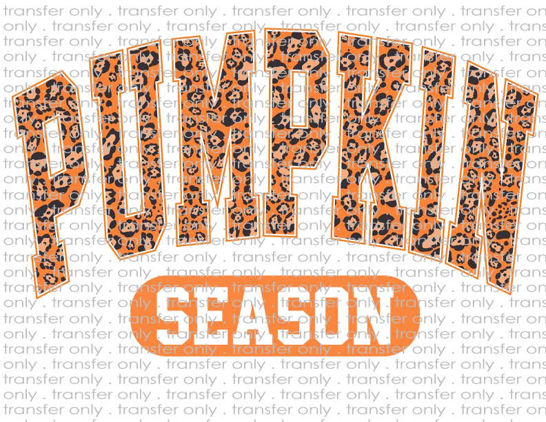 Pumpkin Season - Waterslide, Sublimation Transfers