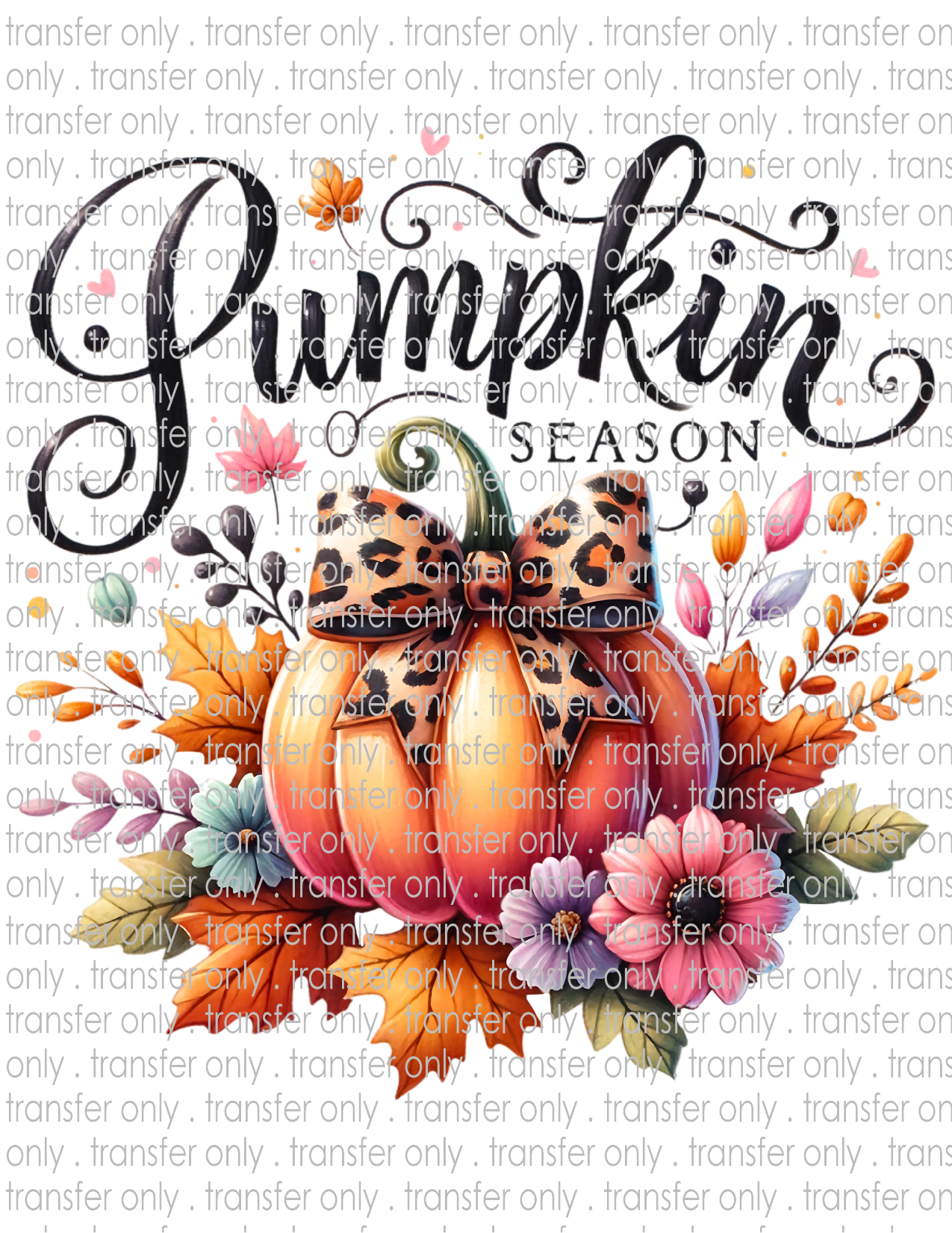 Pumpkin Season - Waterslide, Sublimation Transfers