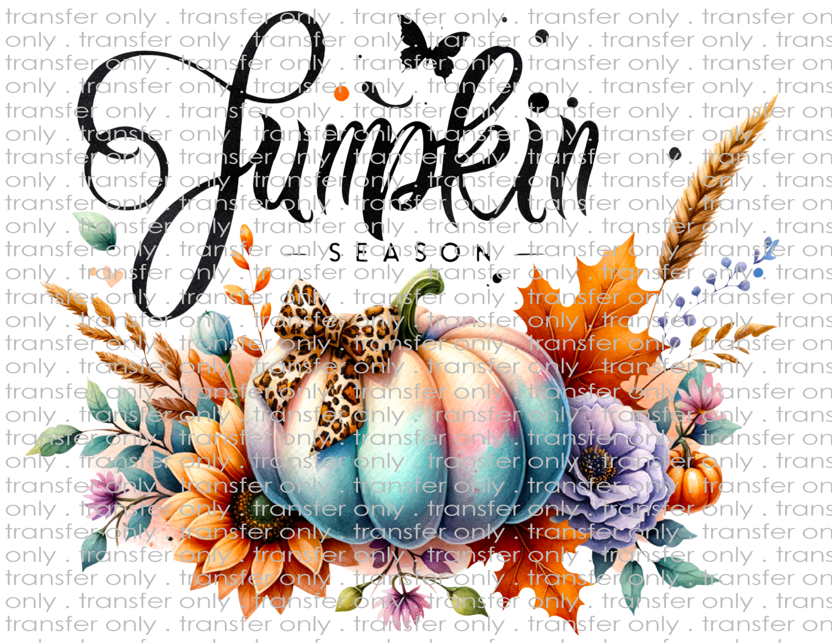 Pumpkin Season - Waterslide, Sublimation Transfers