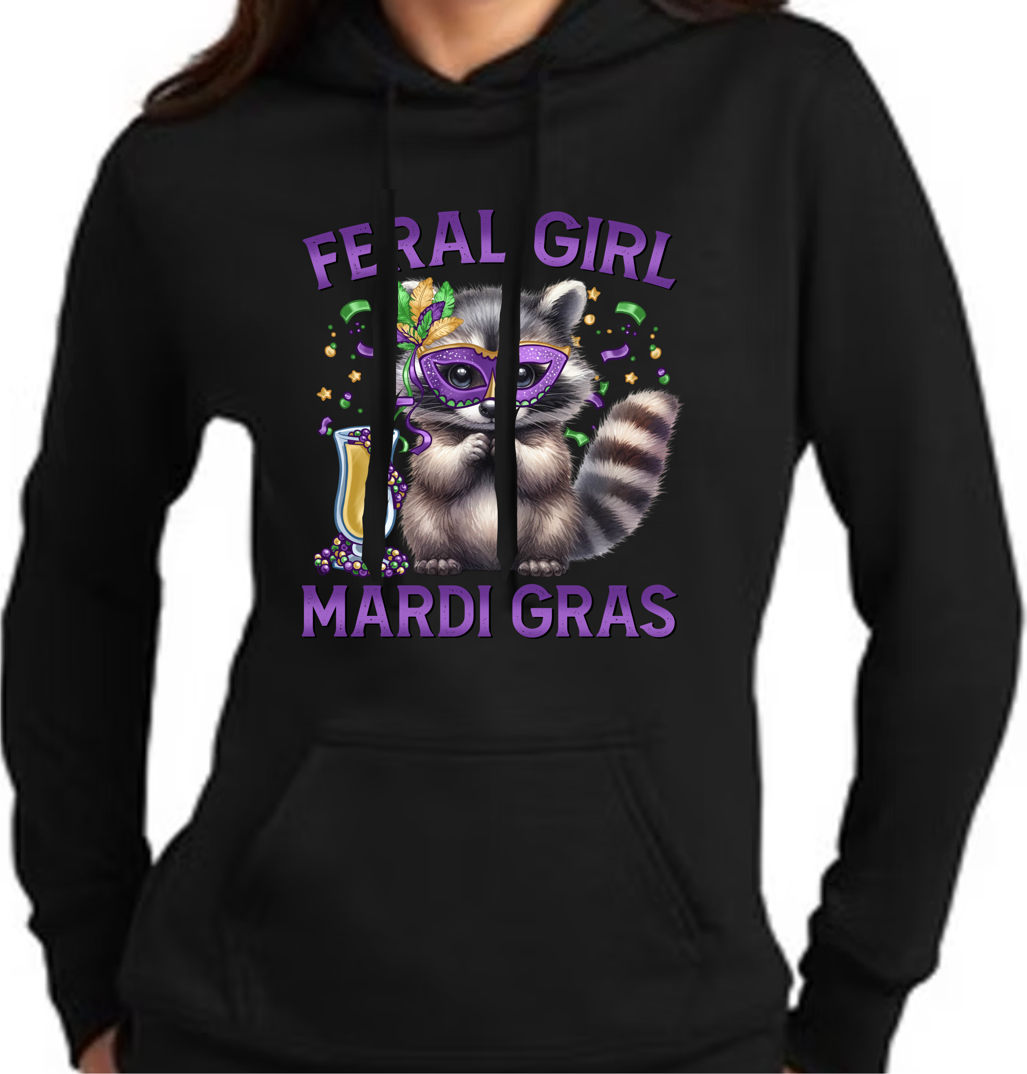 Feral Girl Mardi Gras - DTF Transfer