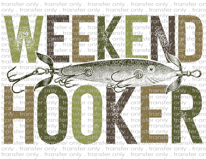 Weekend Hooker - Waterslide, Sublimation Transfers