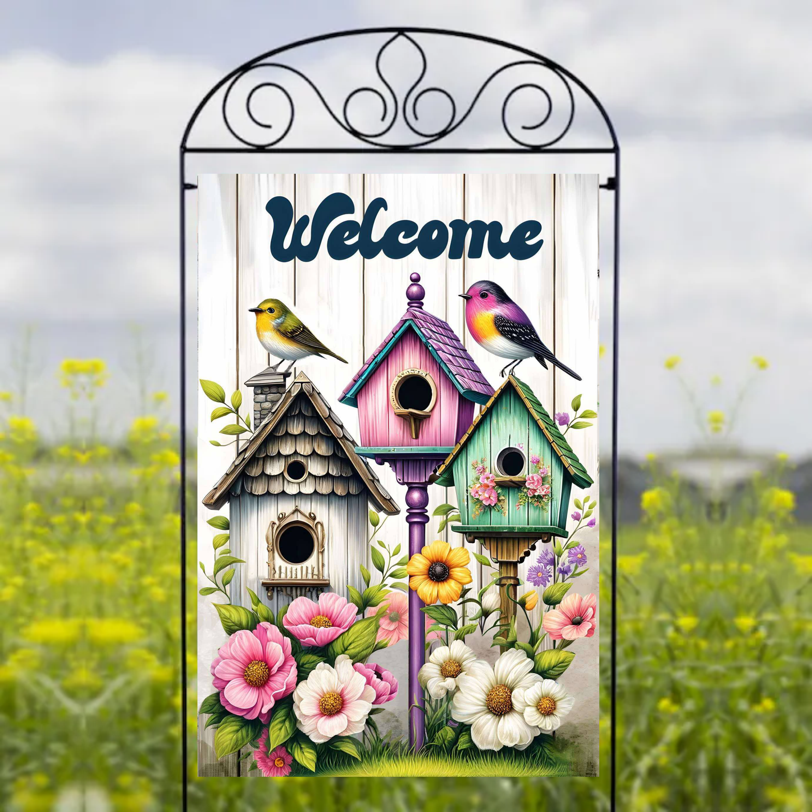 Welcome - Garden Flag Sublimation Transfers