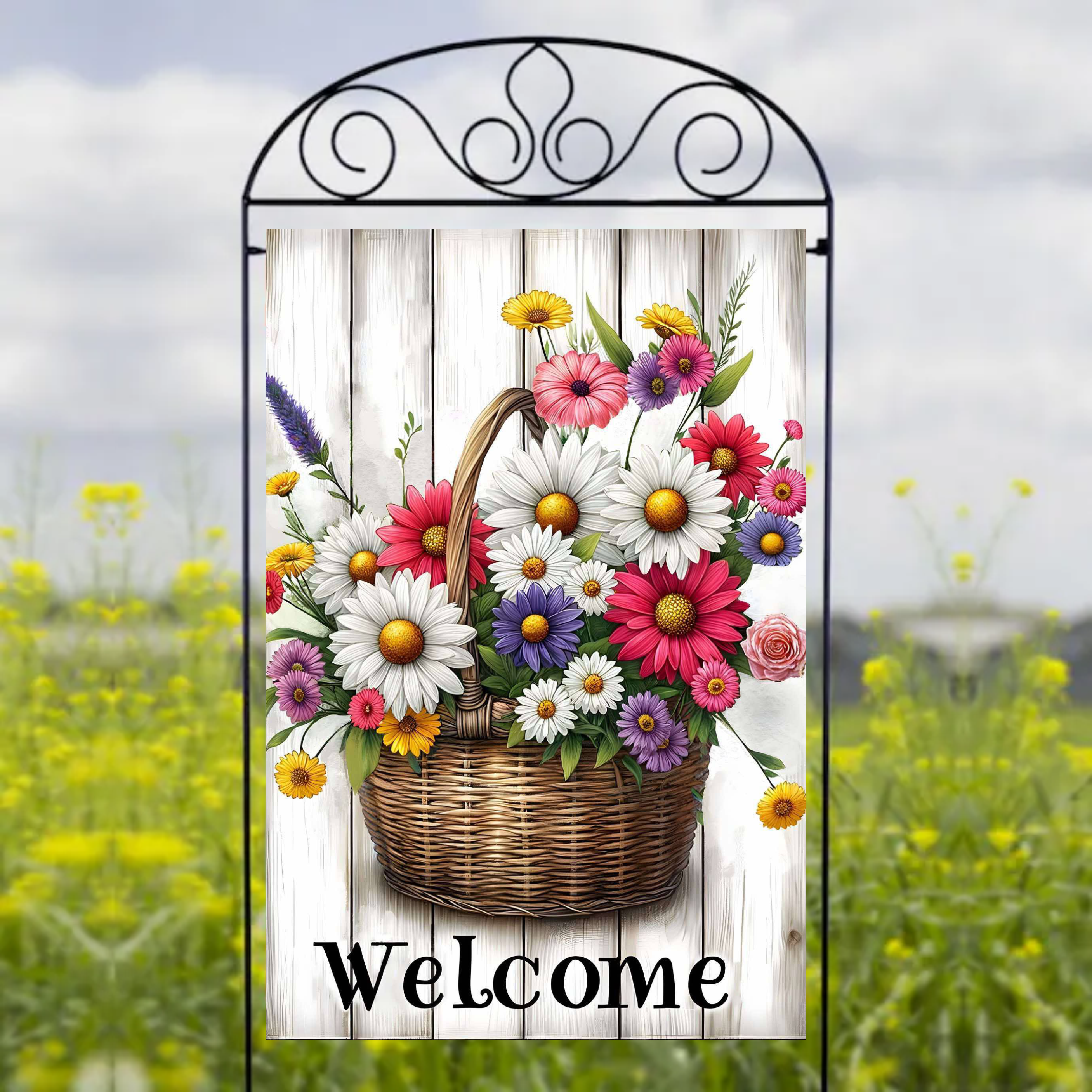 Welcome - Garden Flag Sublimation Transfers