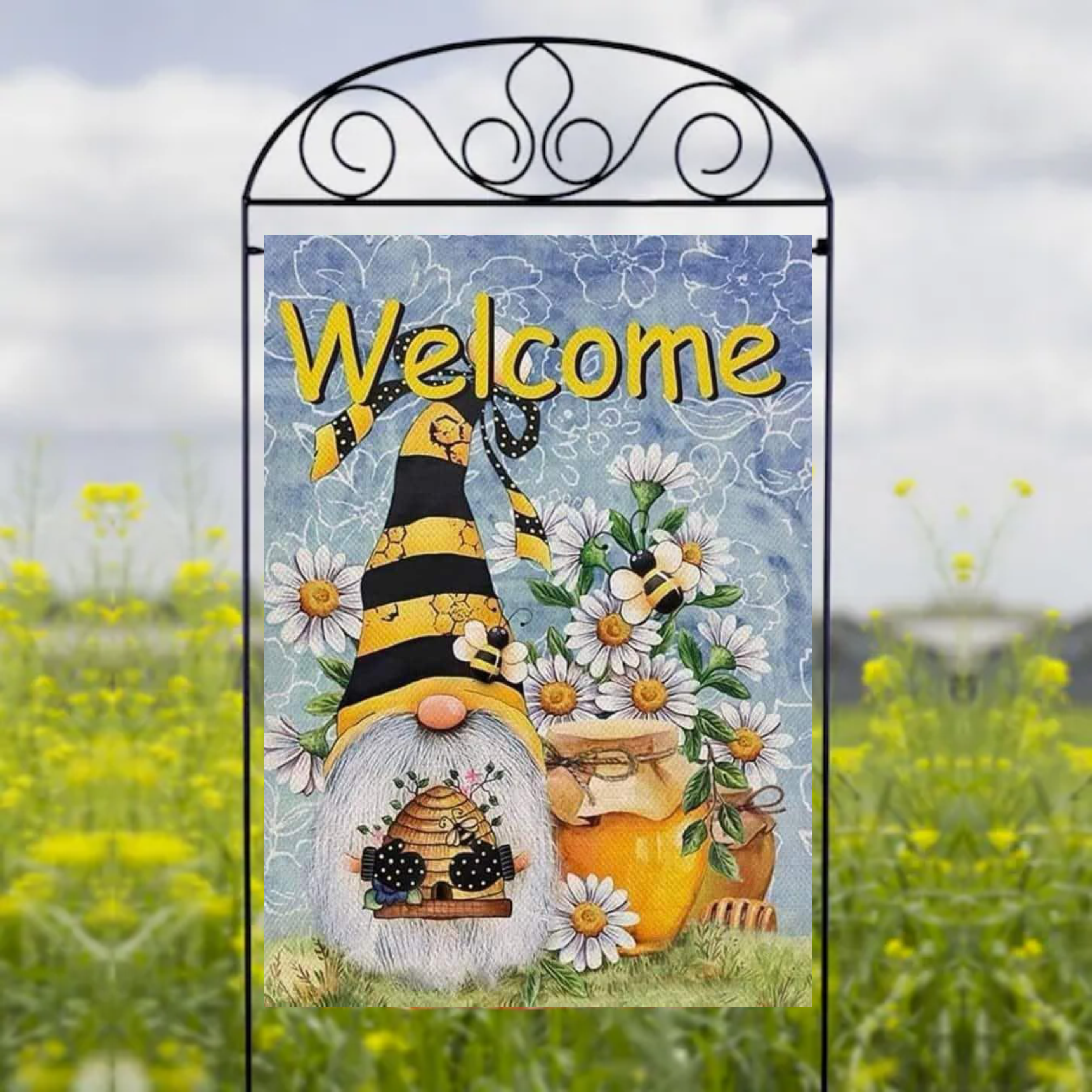 Welcome Gnome - Garden Flag Sublimation Transfers