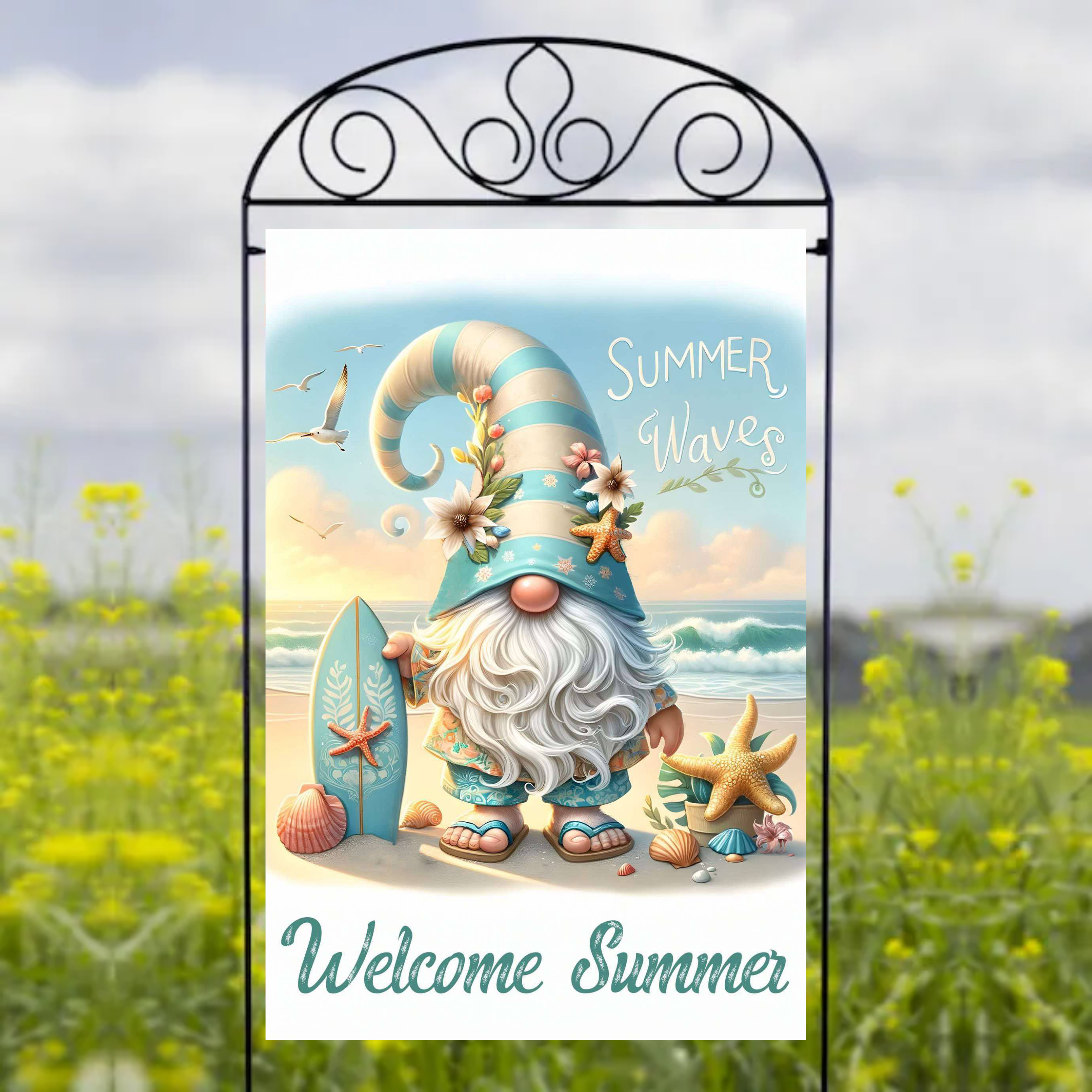 Welcome Summer - Garden Flag Sublimation Transfers
