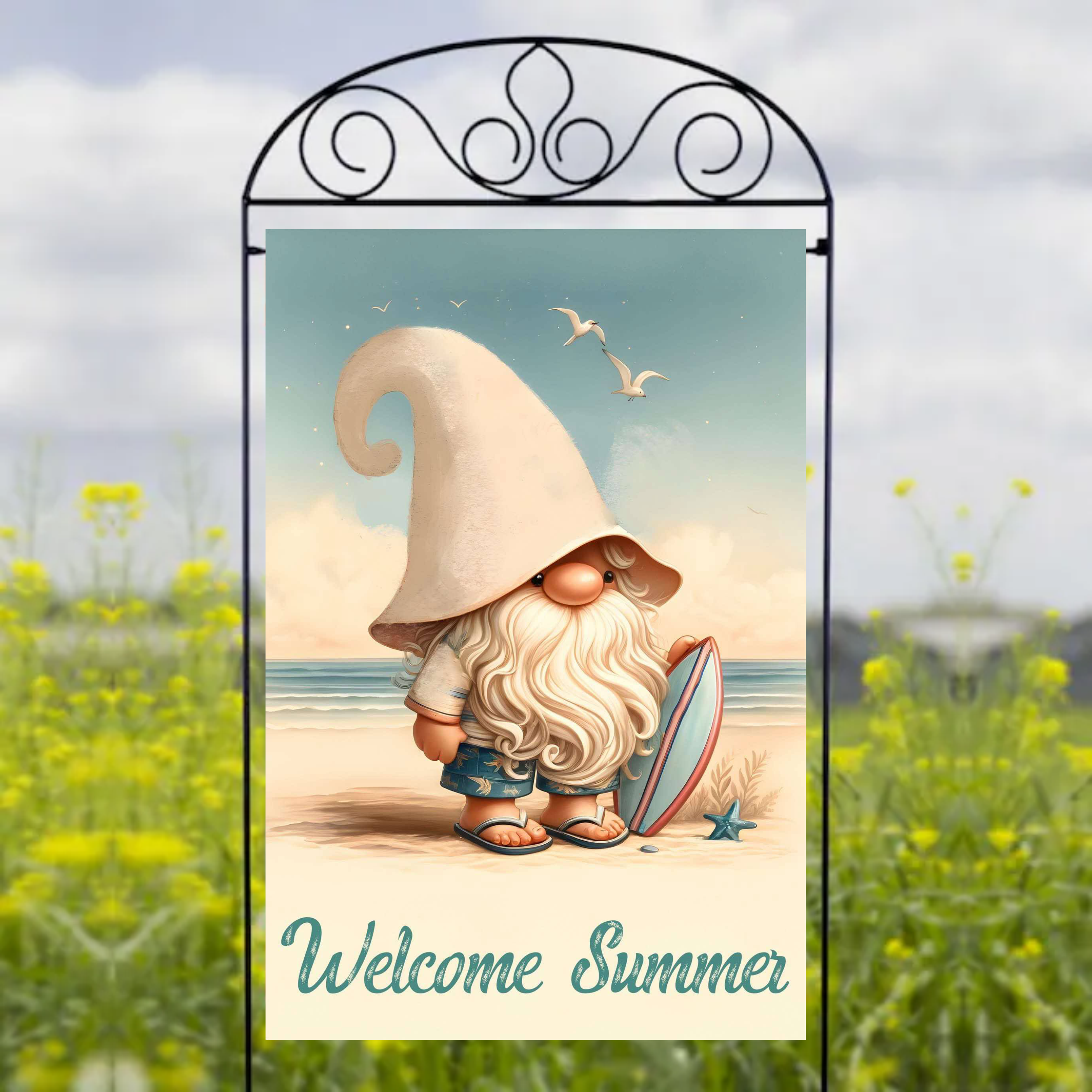 Welcome Summer - Garden Flag Sublimation Transfers