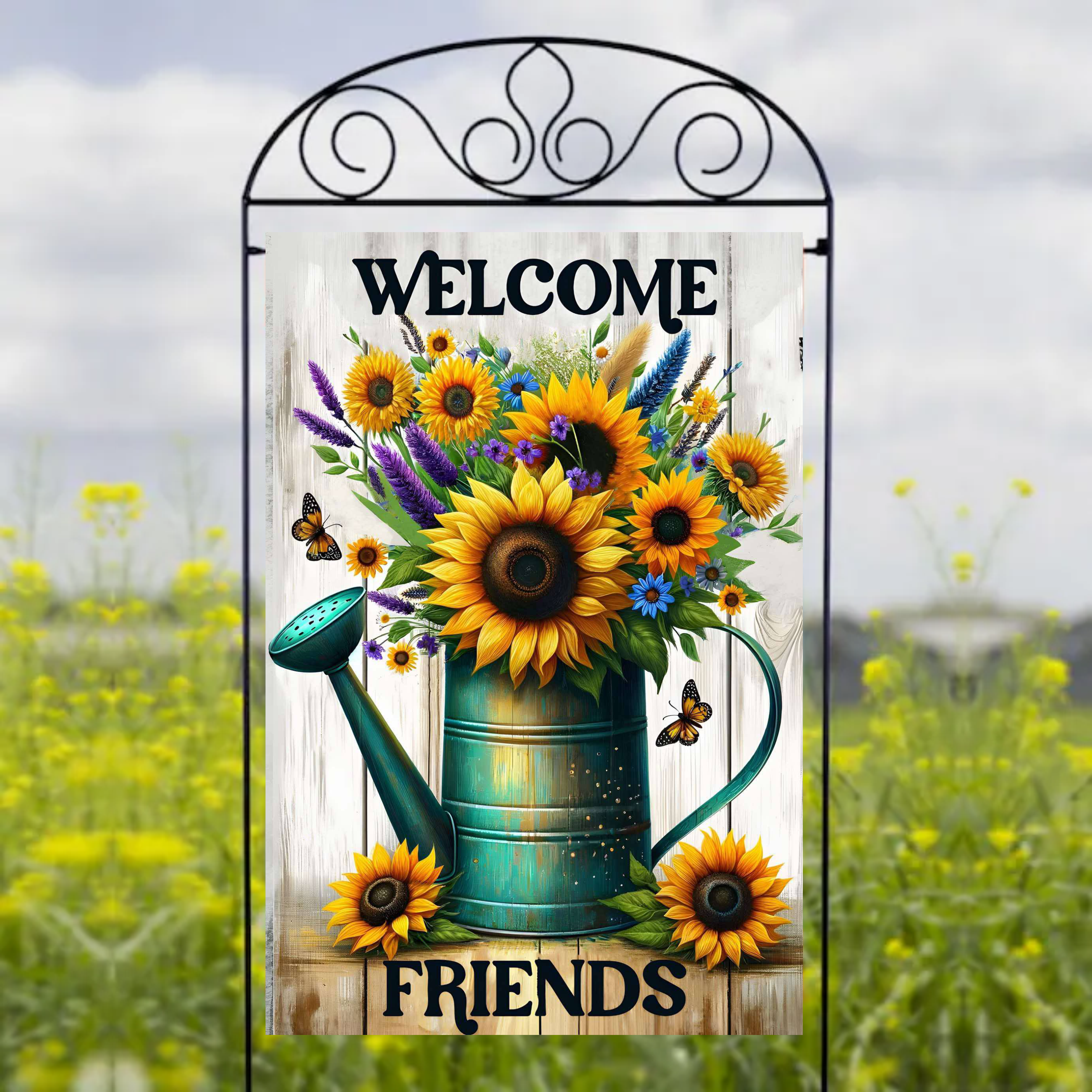 Welcome Friends - Garden Flag Sublimation Transfers