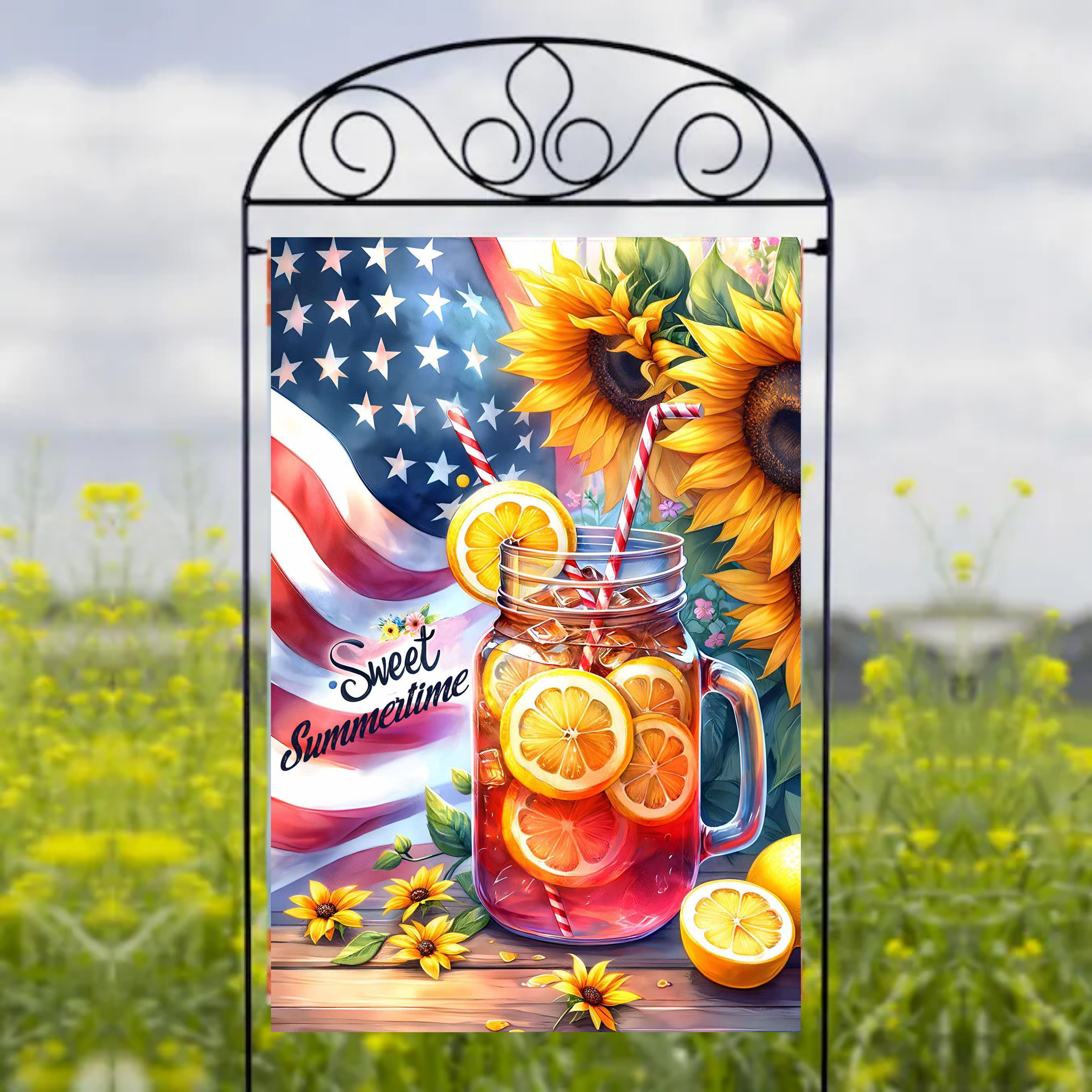 Sweet Summertime - Garden Flag Sublimation Transfers