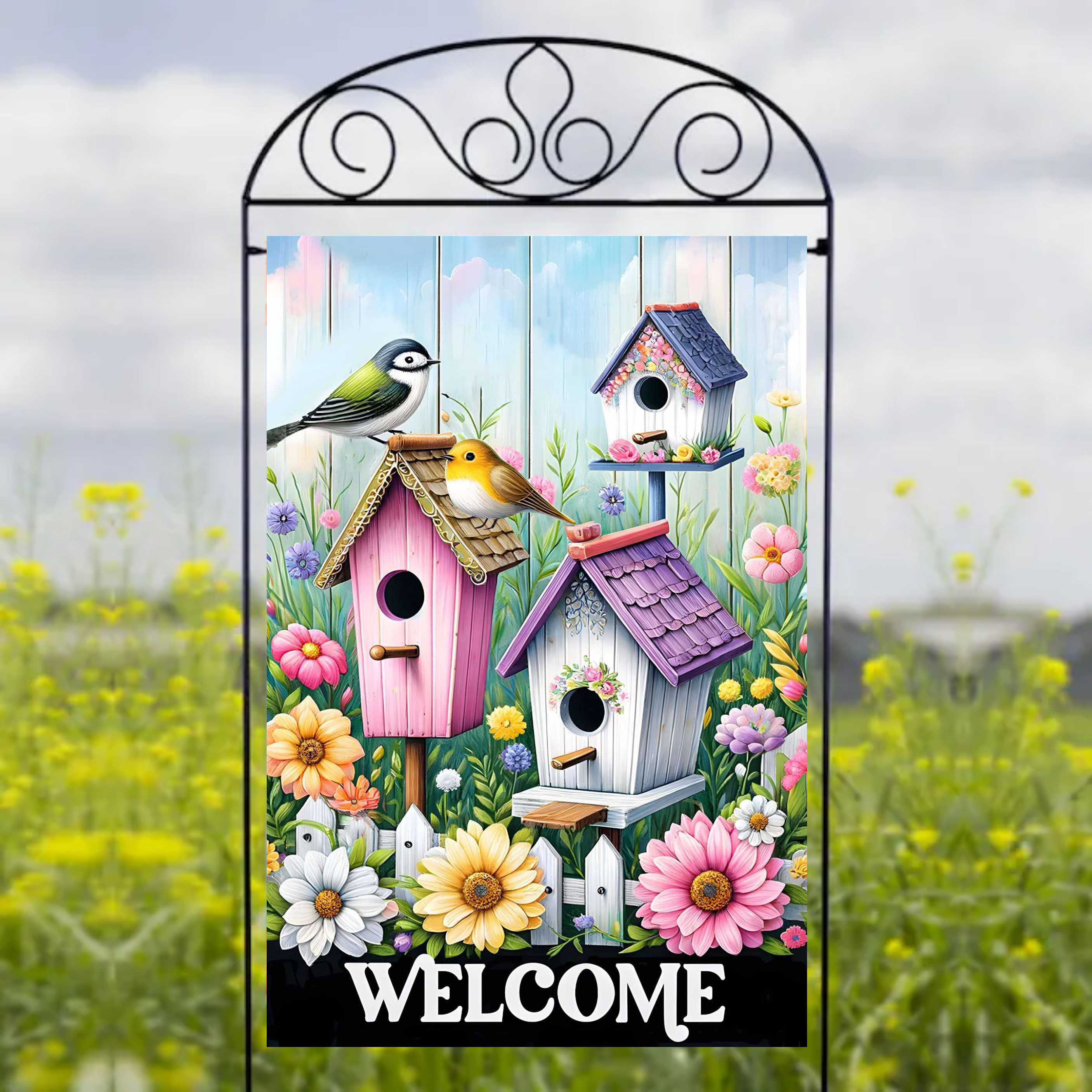 Welcome - Garden Flag Sublimation Transfers