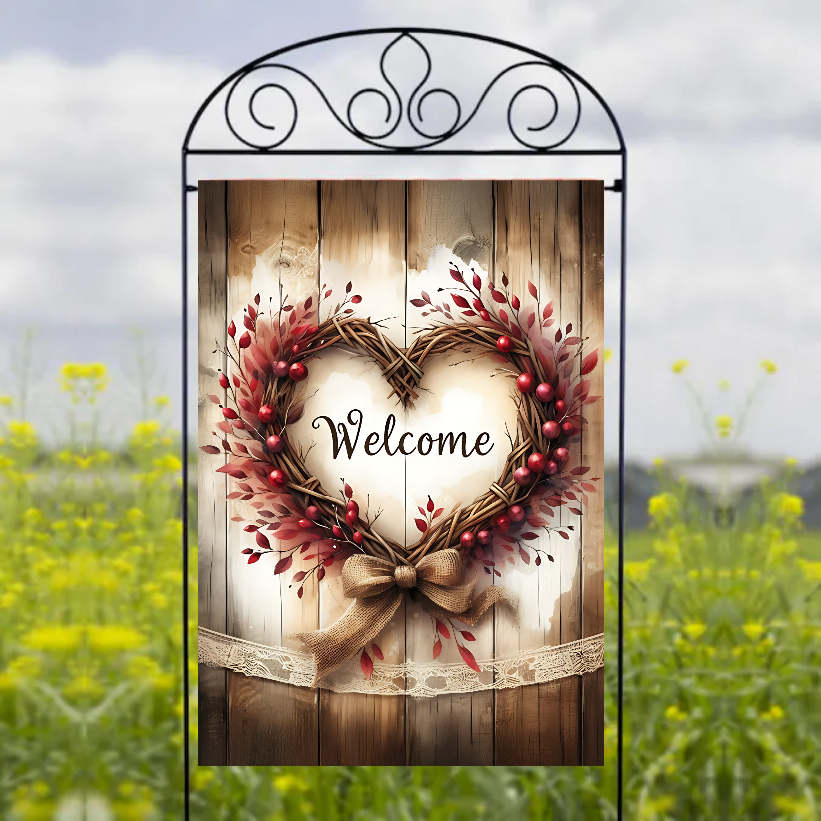 Welcome - Garden Flag Sublimation Transfers