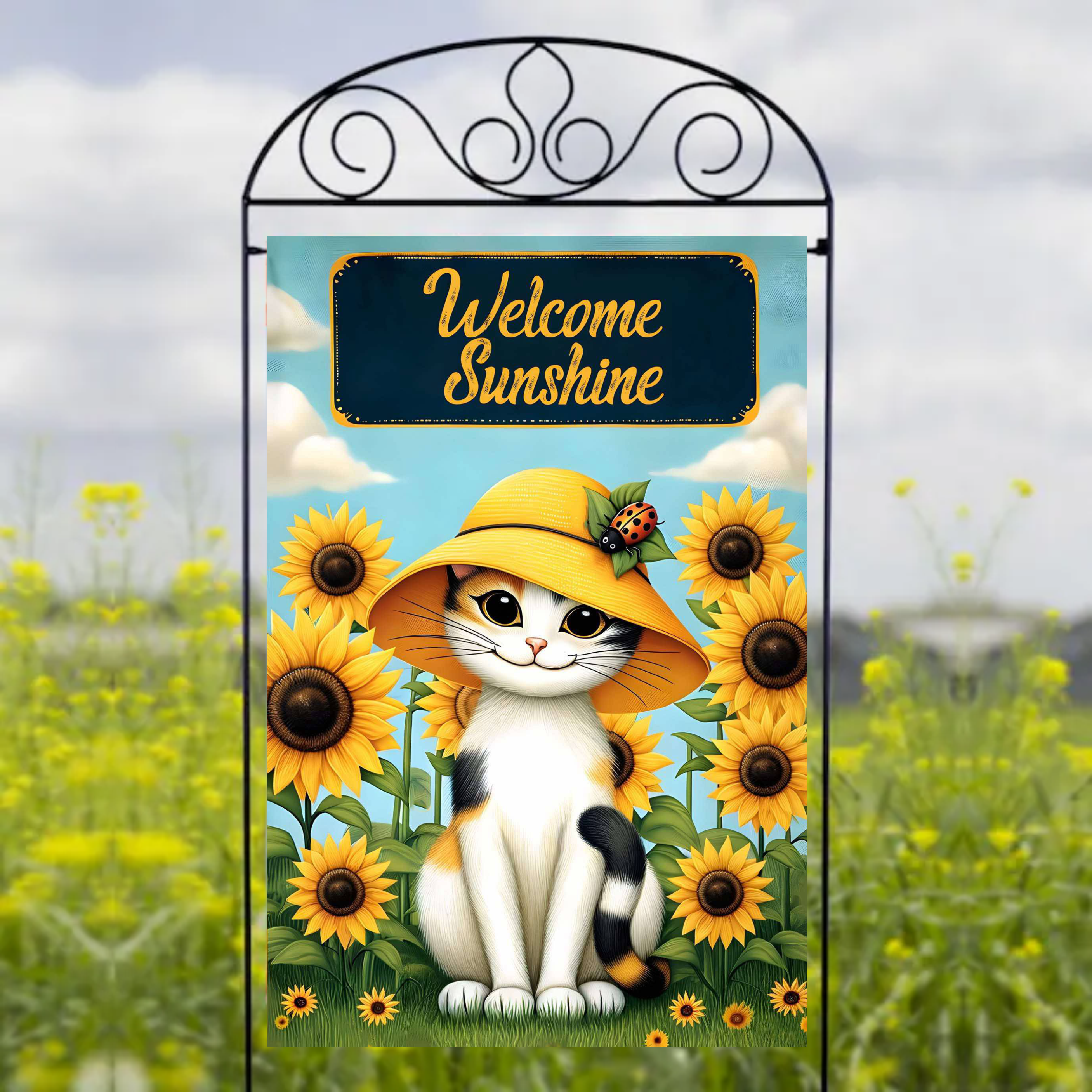 Welcome Sunshine - Garden Flag Sublimation Transfers