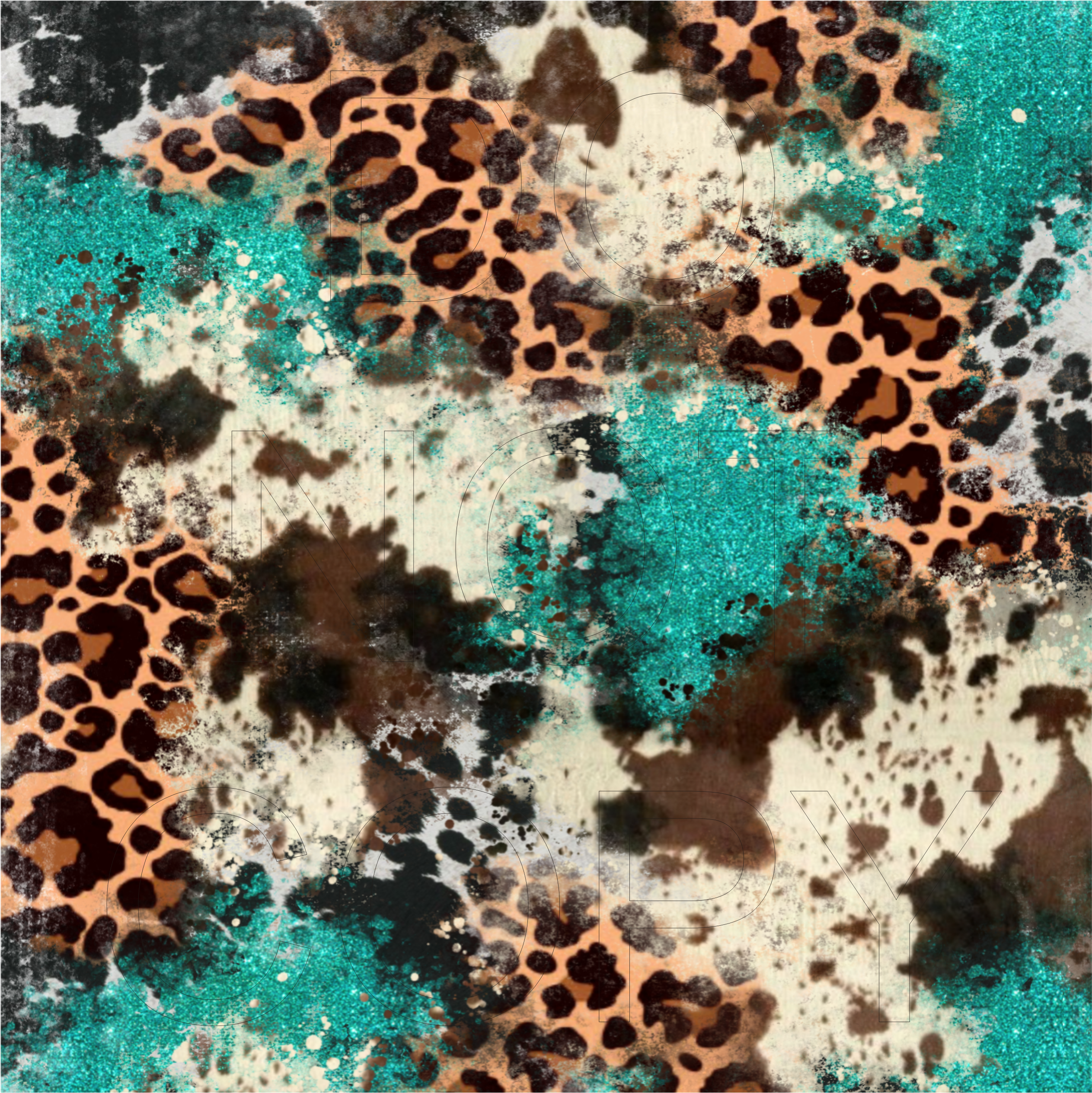 Country Western - Full Pattern - Vinyl, Sublimation Transfers