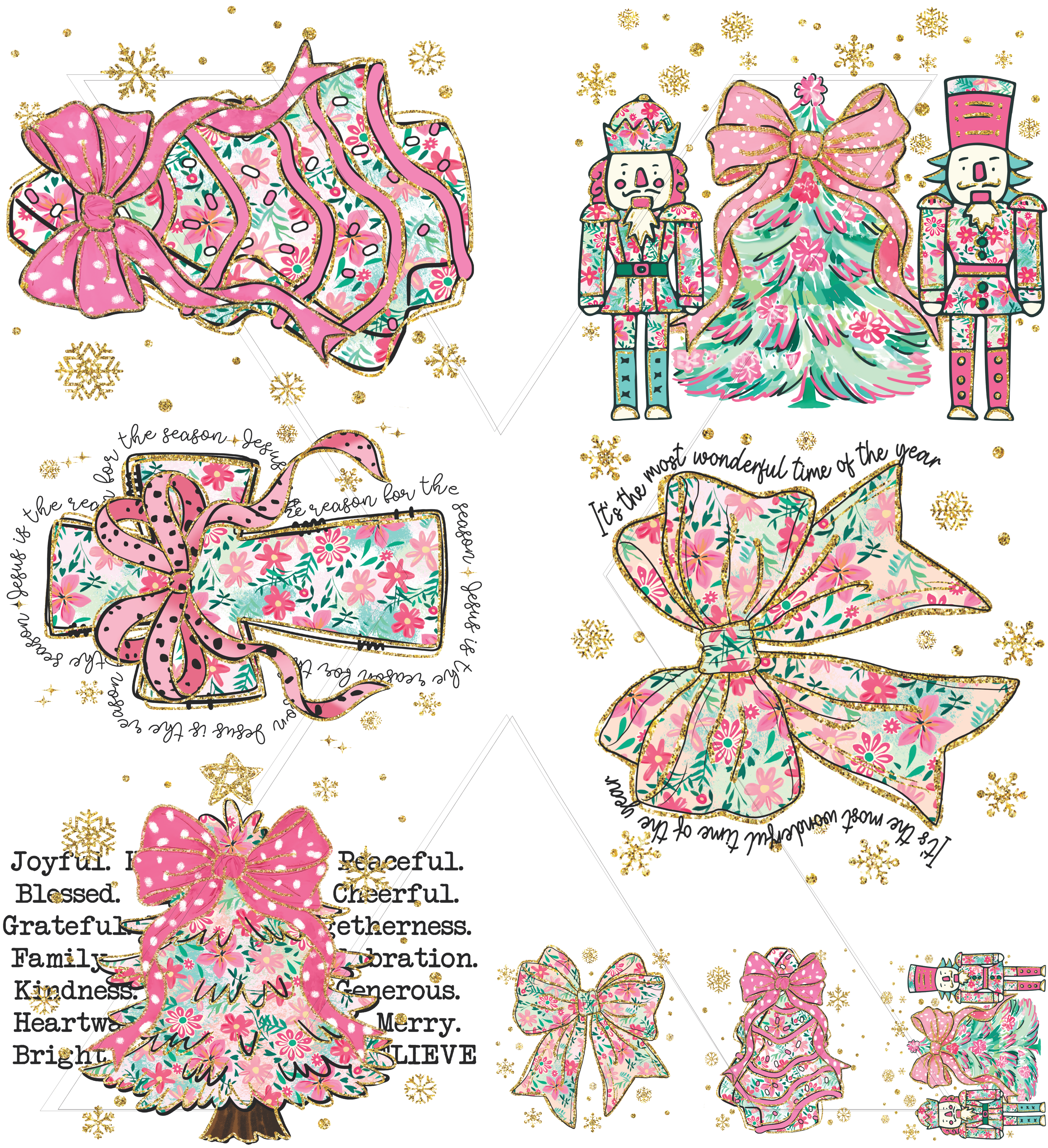 Christmas Gang Sheet - DTF Transfer