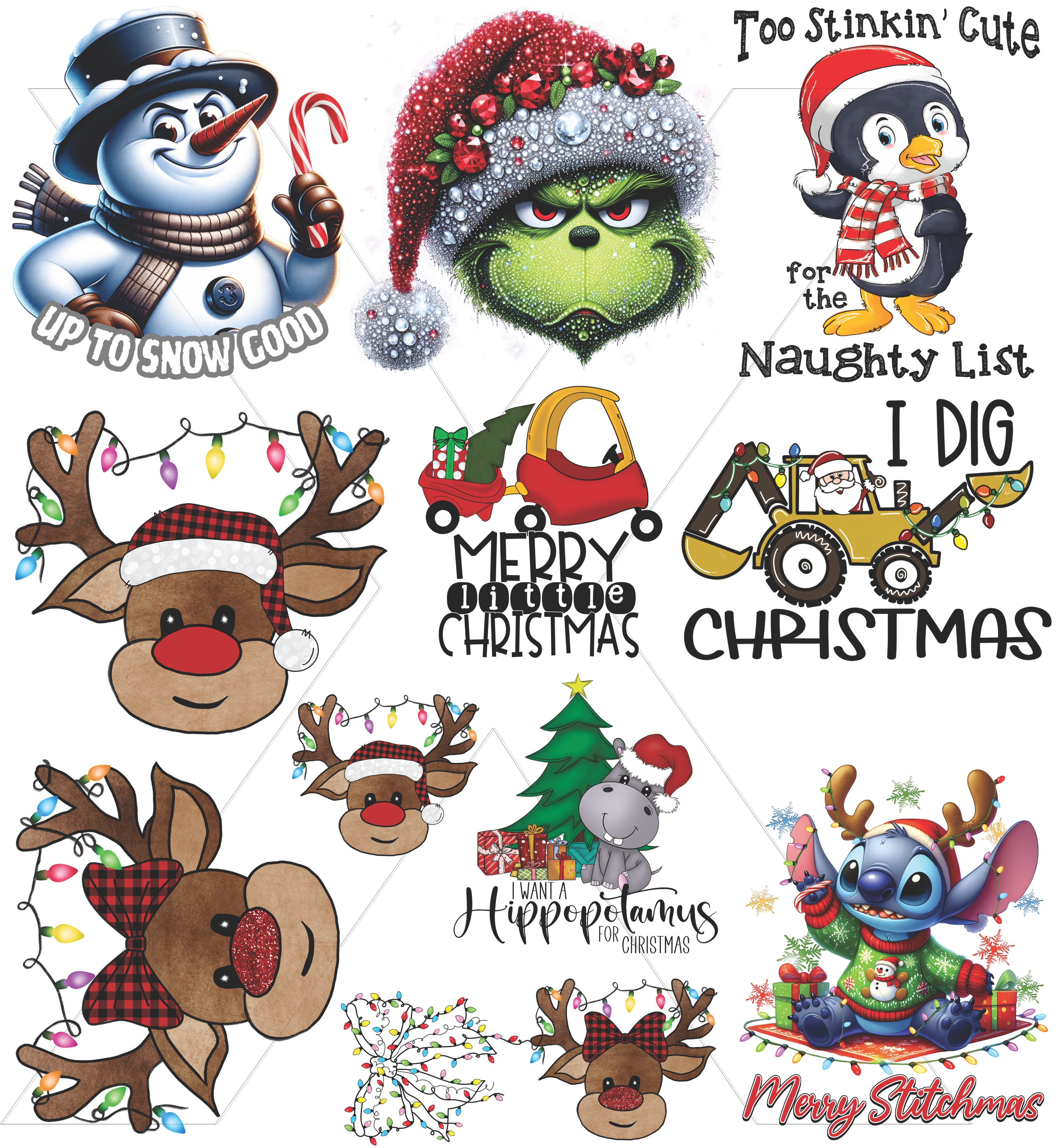 Kids Christmas Gang Sheet - DTF Transfer