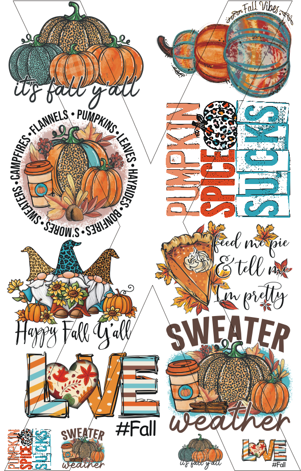 Fall Gang Sheet - DTF Transfer