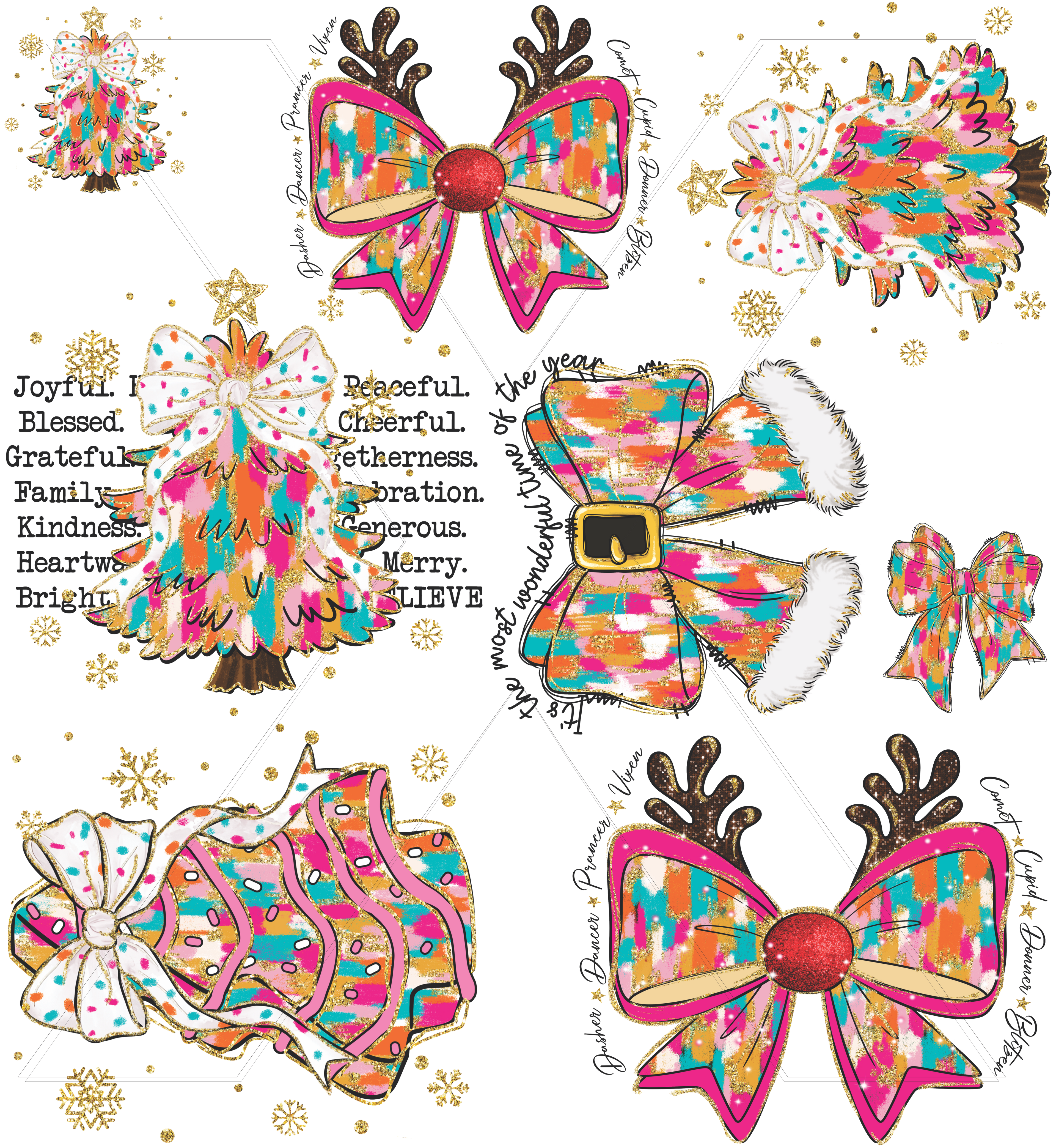 Christmas Gang Sheet - DTF Transfer