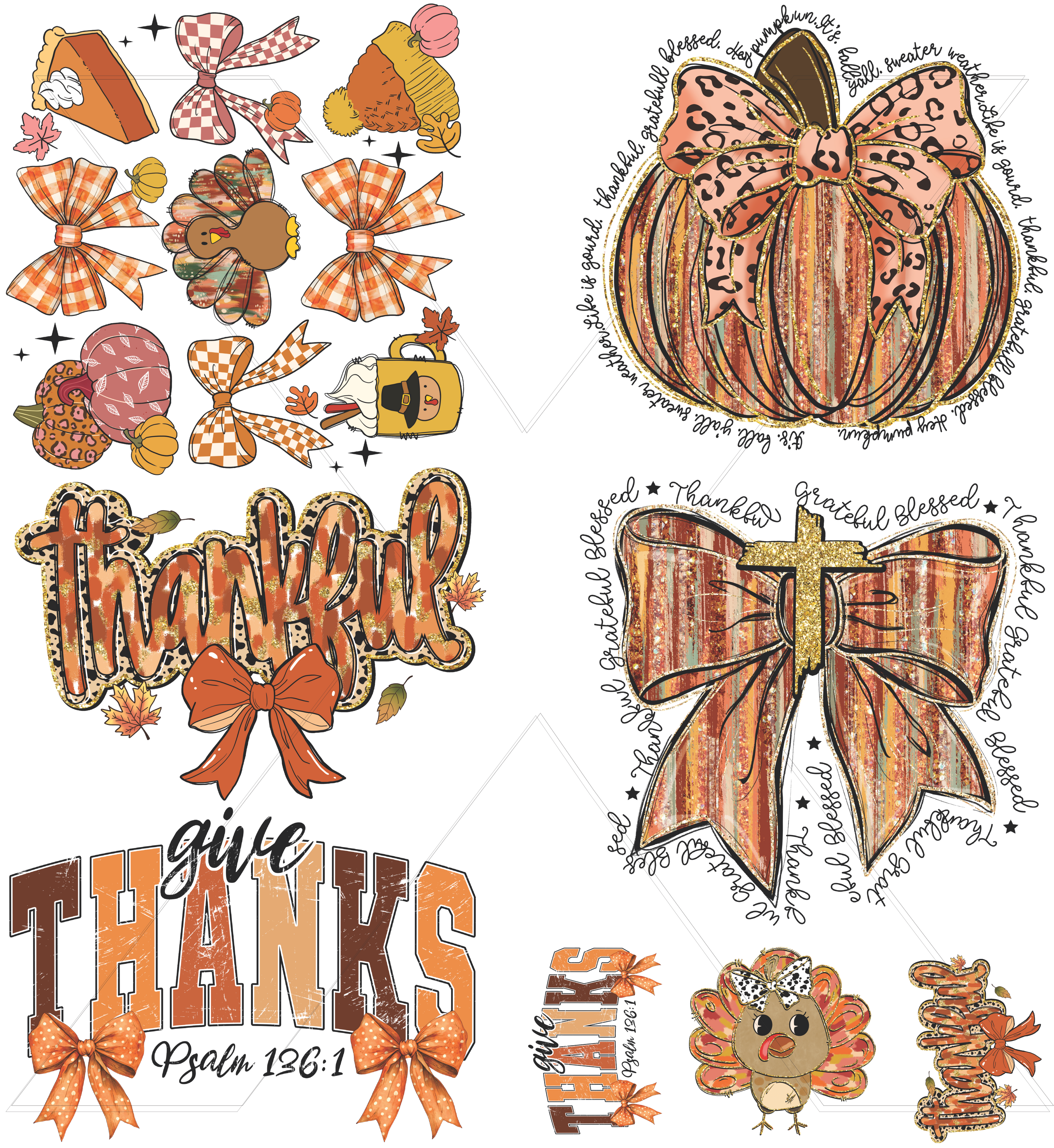 Fall Gang Sheet - DTF Transfer