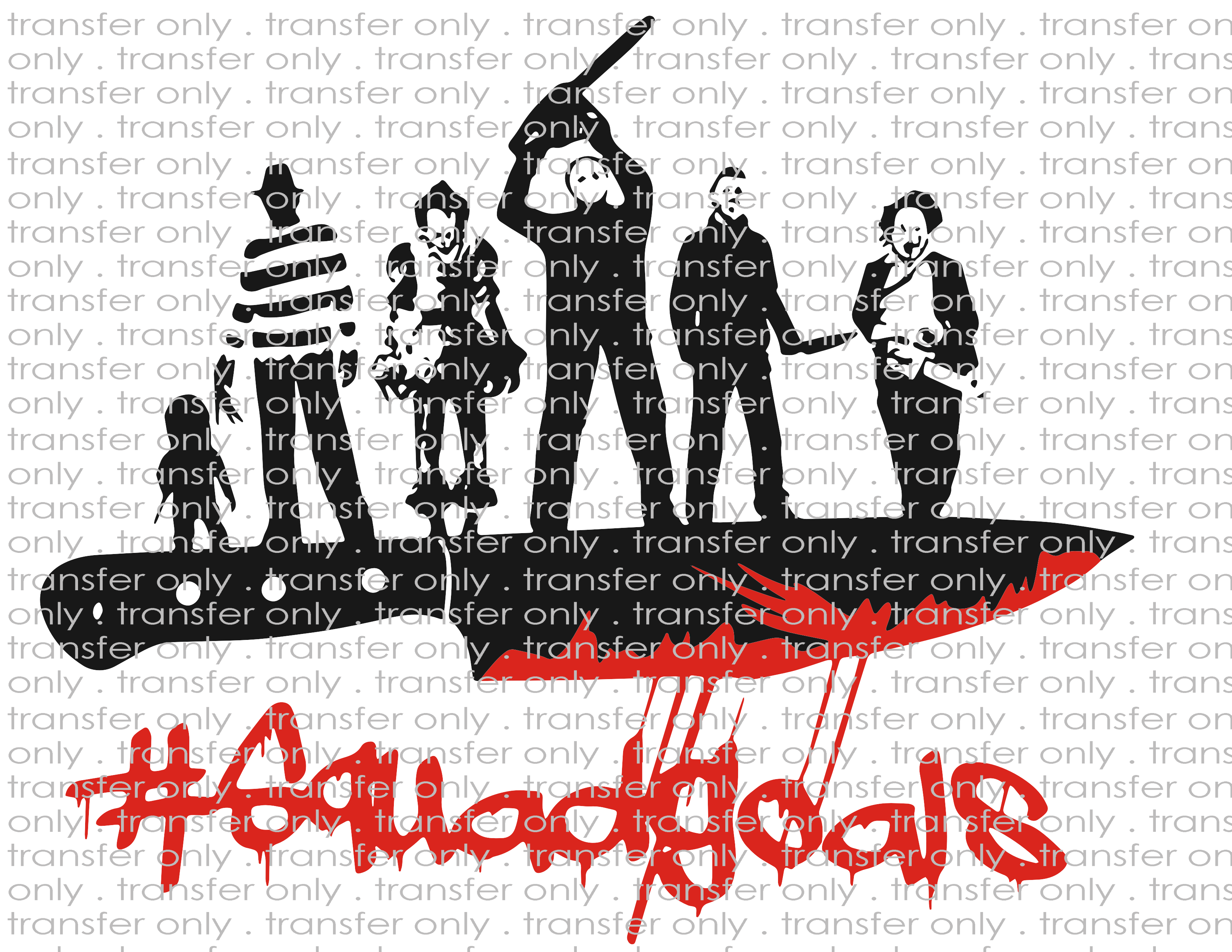 Horror Squad- Waterslide, Sublimation Transfers