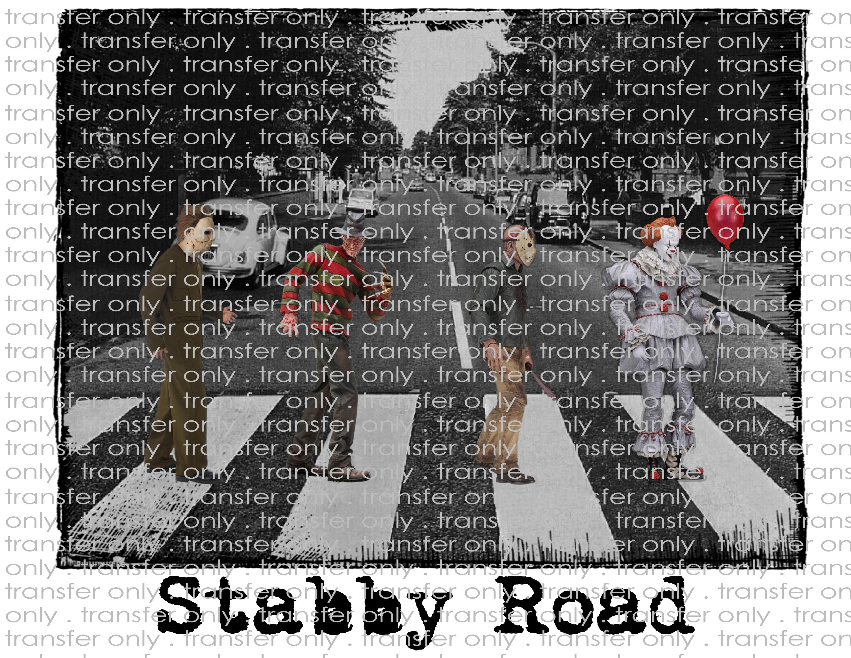 Stabby Road - Waterslide, Sublimation Transfers - Halloween