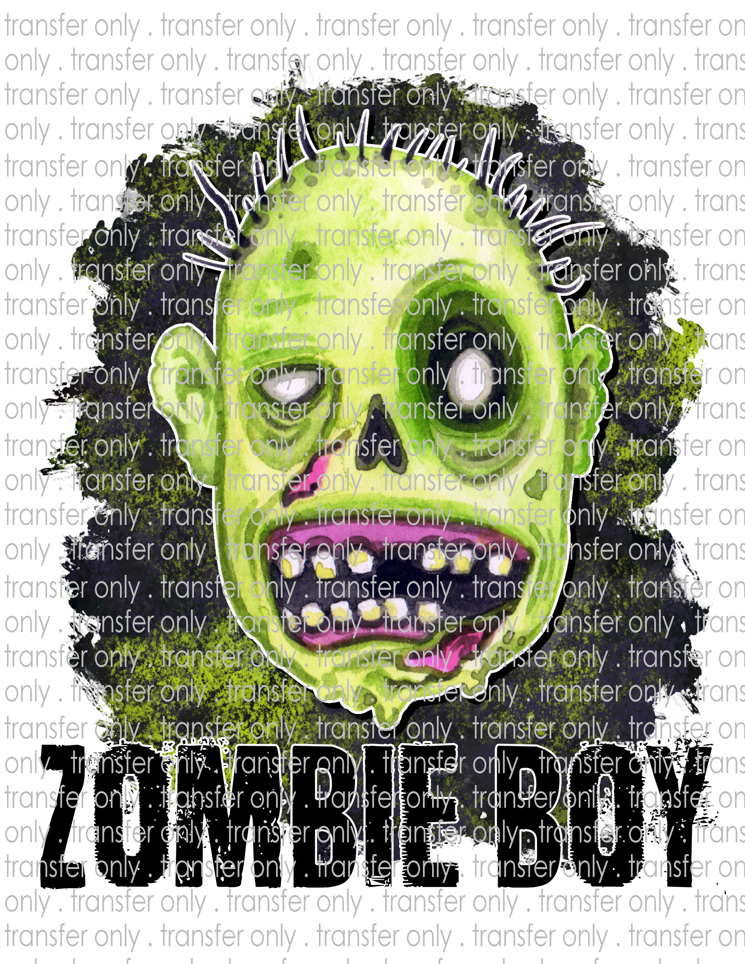Zombie Boy - Waterslide, Sublimation Transfers