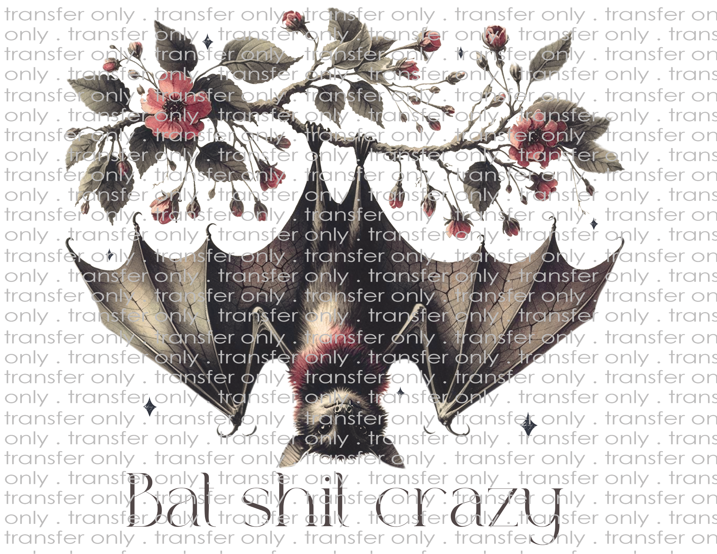 Batshit Crazy - Waterslide, Sublimation Transfers