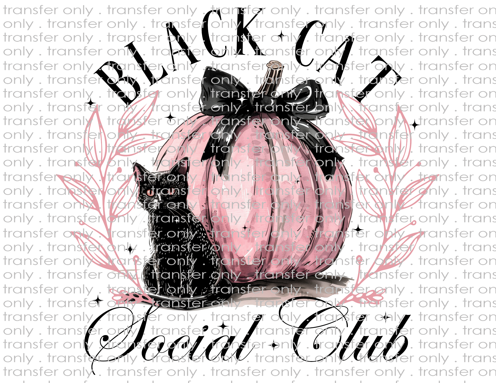 Black Cat Social Club - Waterslide, Sublimation Transfers