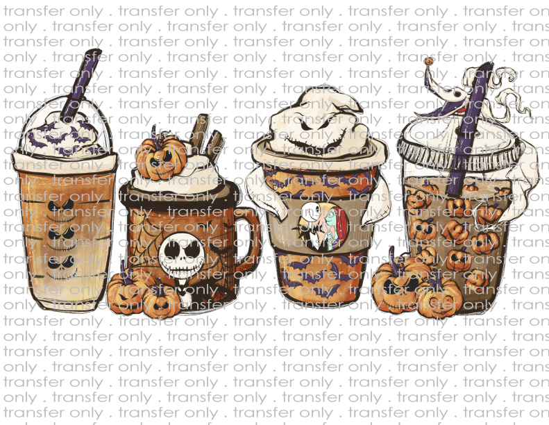 Halloween Coffees - Waterslide, Sublimation Transfers