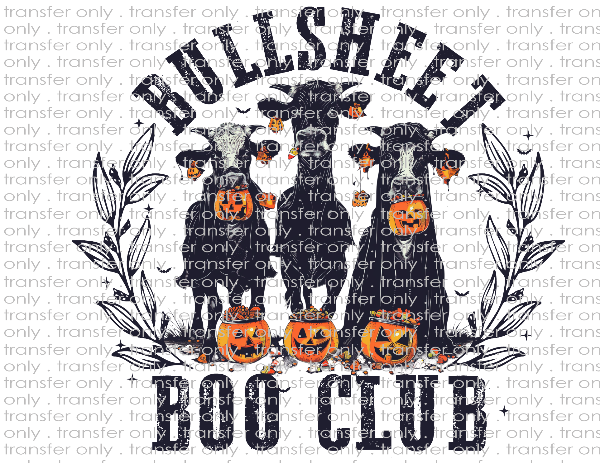 Bullsheet Boo Club- Waterslide, Sublimation Transfers