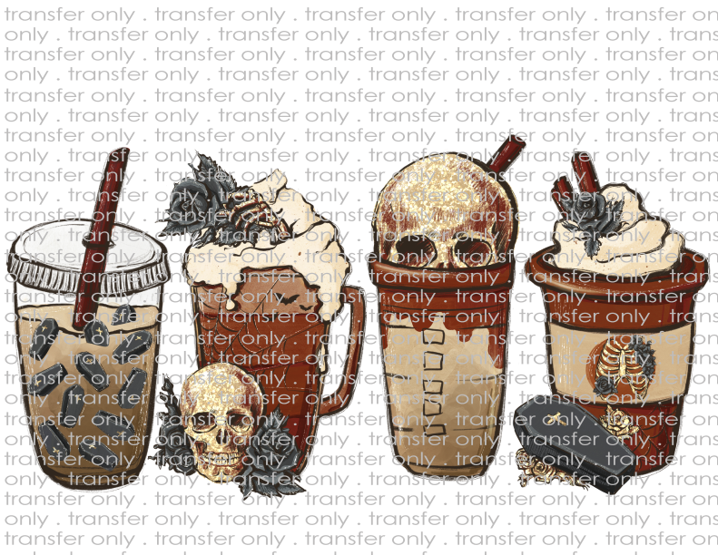 Goth Girl Coffees - Waterslide, Sublimation Transfers