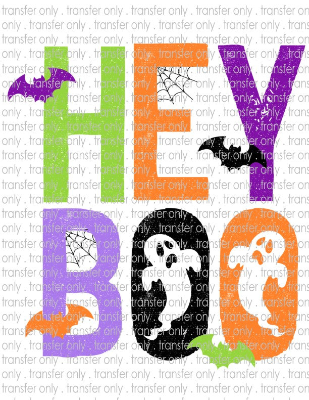 Hey Boo - Waterslide, Sublimation Transfers