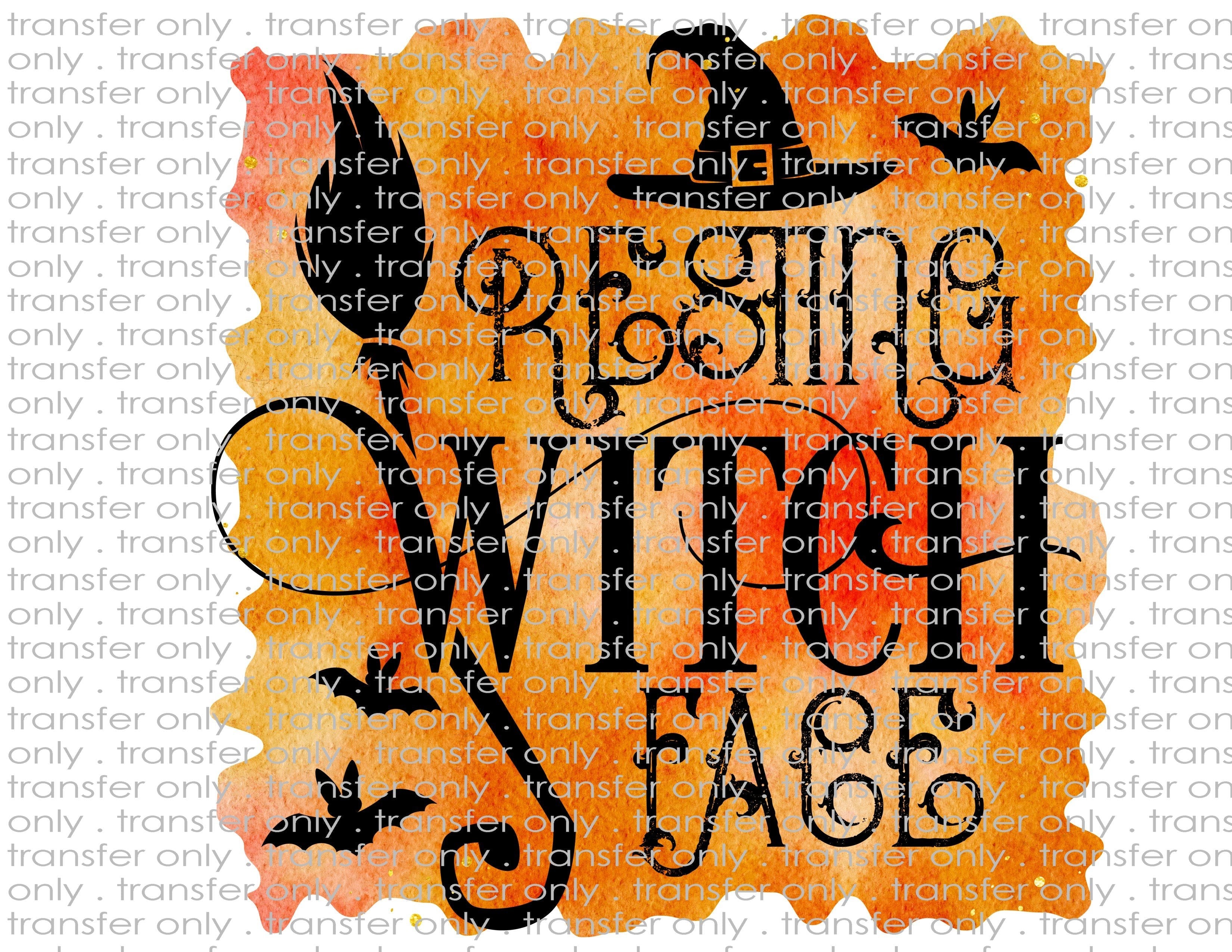 Resting Witch Face - Waterslide, Sublimation Transfers