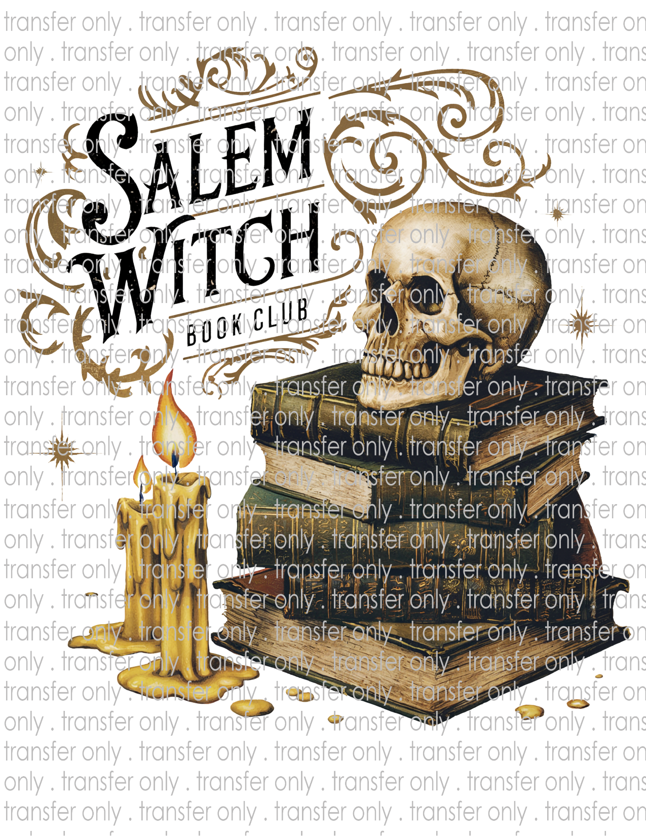 Salem Witch Book Club  - Waterslide, Sublimation Transfers