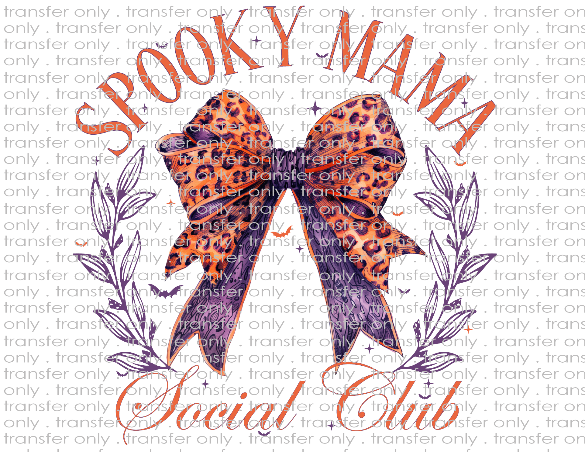 Spooky Mama - Waterslide, Sublimation Transfers