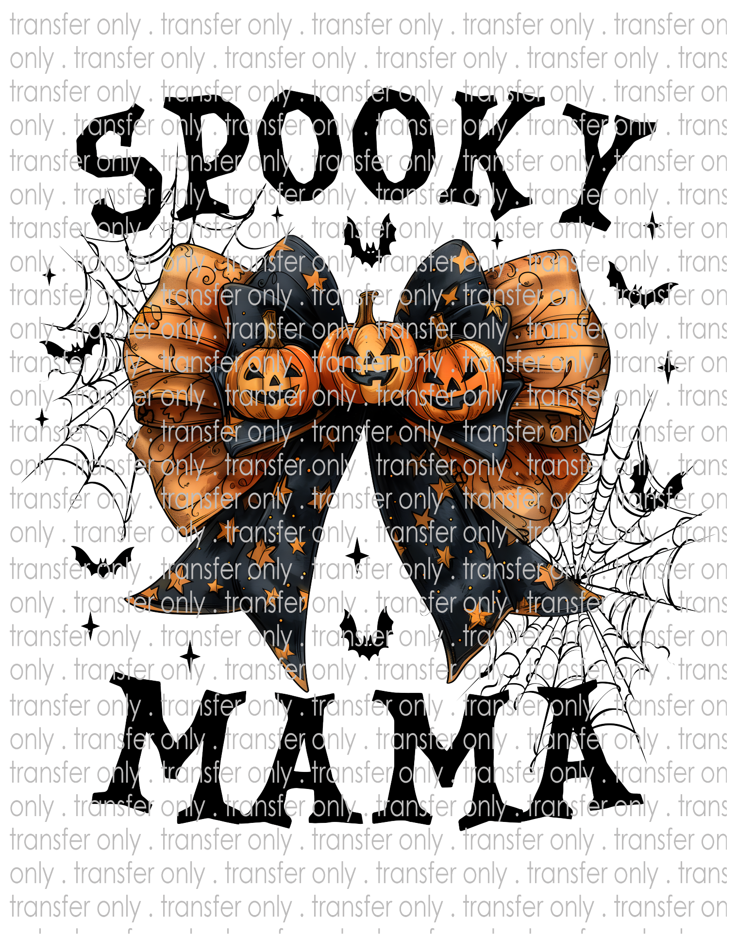 Spooky Mama - Waterslide, Sublimation Transfers