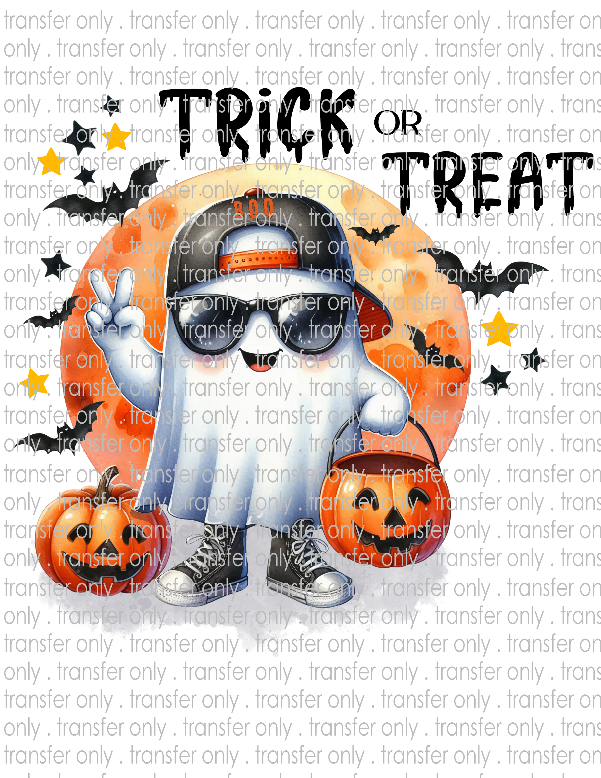Trick or Treat Halloween - Waterslide, Sublimation Transfers
