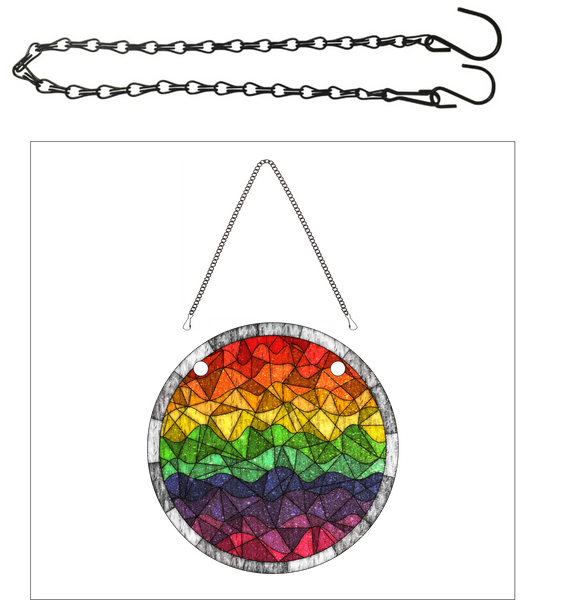 Black Hanging Chain - 21" - 25"