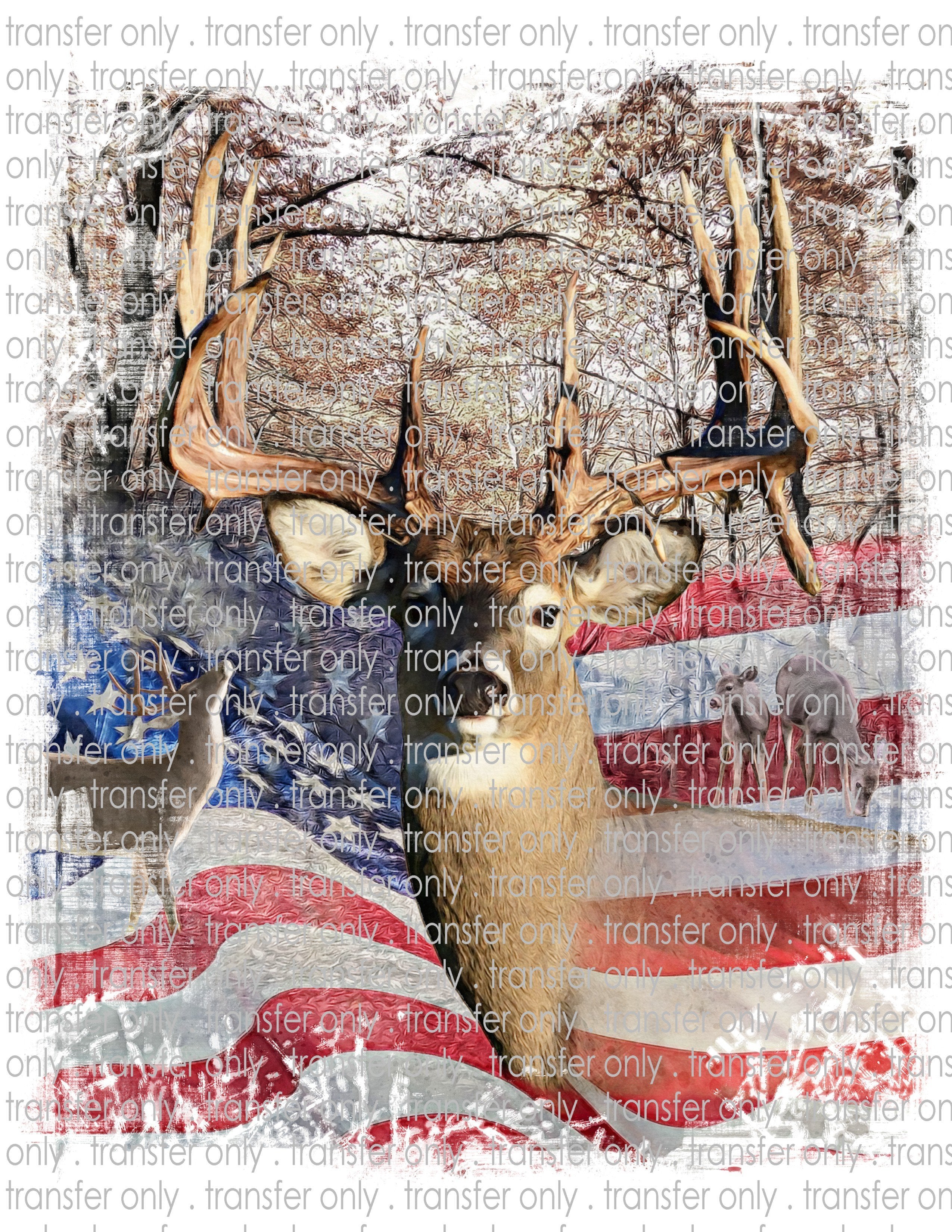 Deer Hunting - Waterslide, Sublimation Transfers