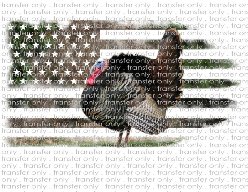 Turkey Camo Flag - Waterslide, Sublimation Transfers