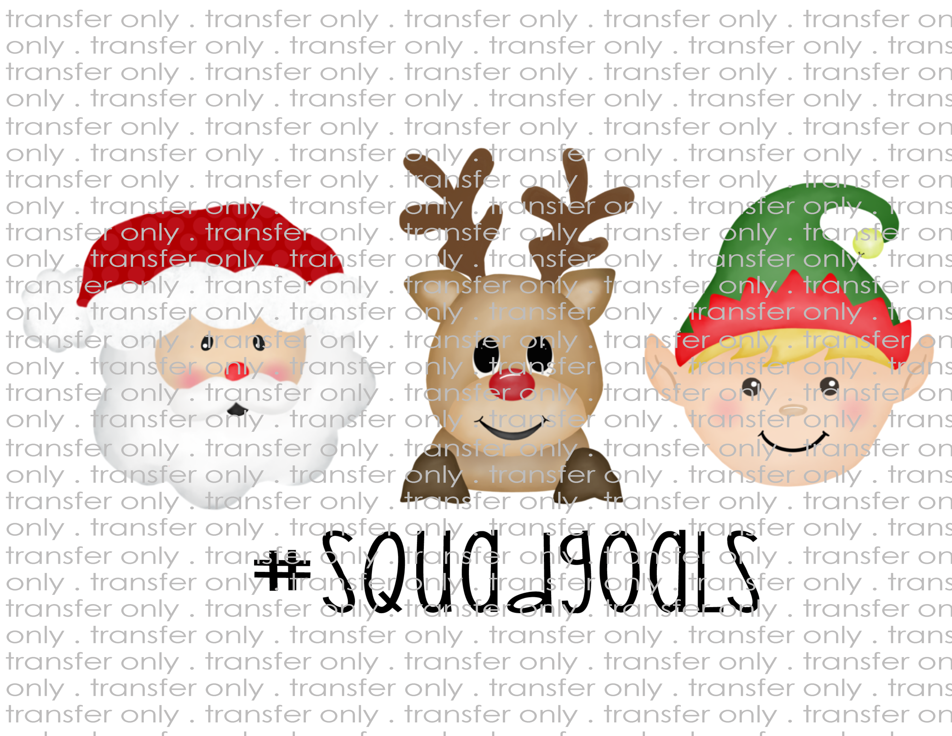 Kids Santa Squad - Waterslide, Sublimation Transfers