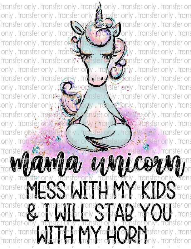 Waterslide, Sublimation Transfers - Unicorn Mom