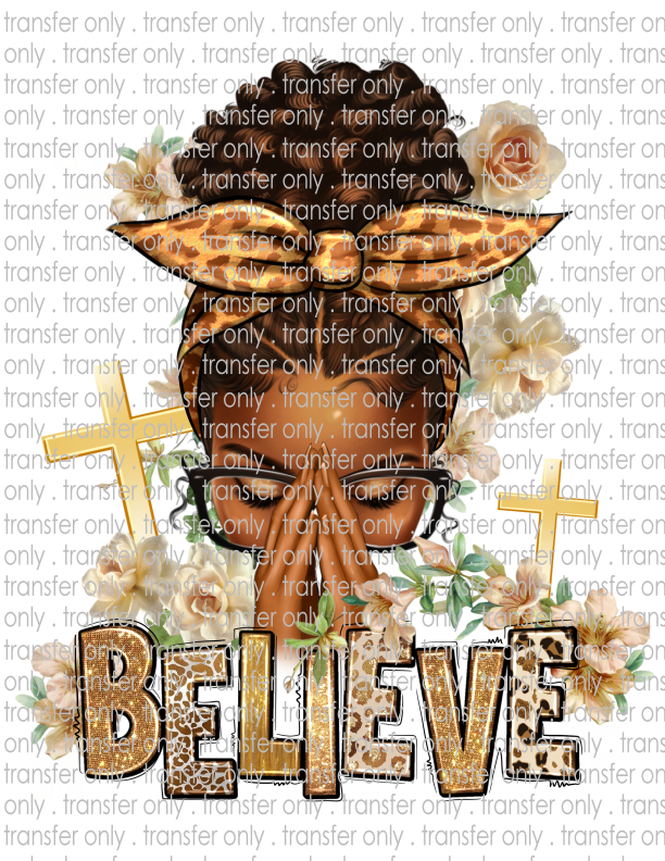 Believe - Waterslide, Sublimation Transfers