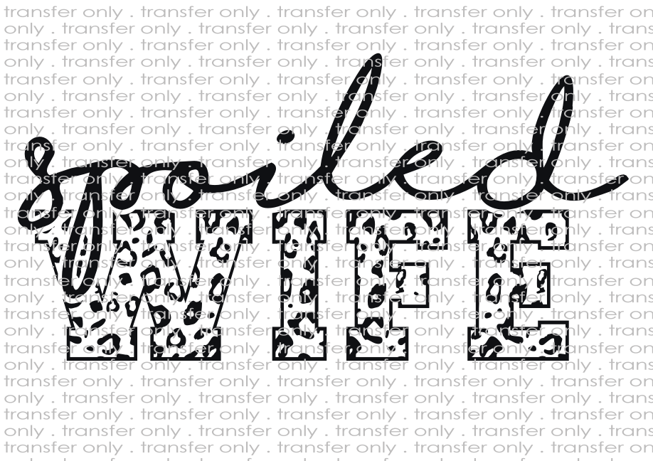 Spoiled Wife - Waterslide, Sublimation Transfers