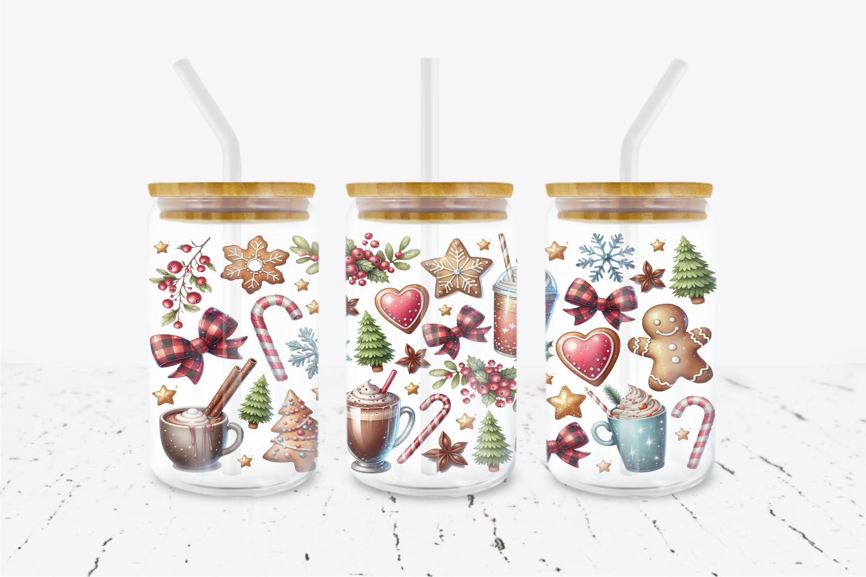 Christmas Elements -  UV DTF Transfer Wraps