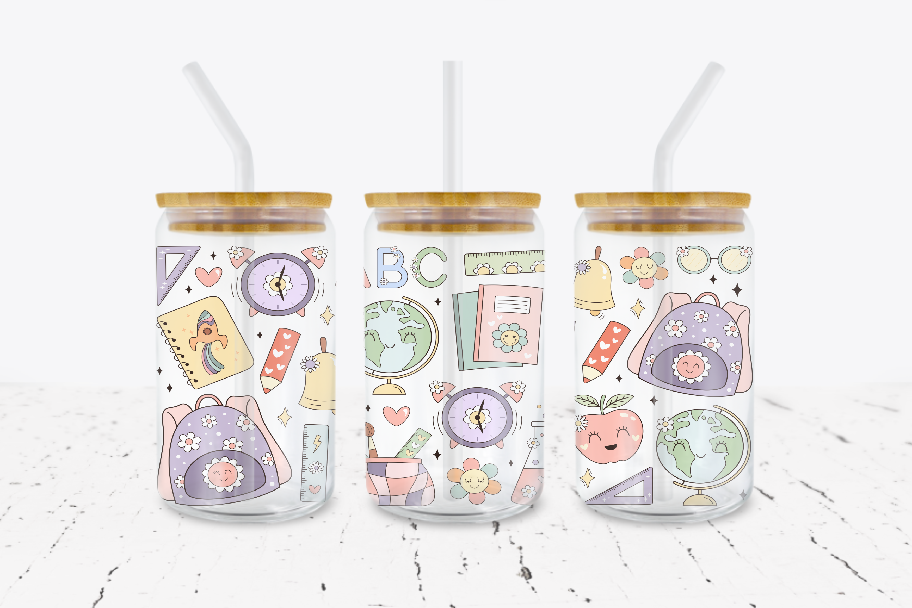 School Essentials -  UV DTF Transfer Wraps